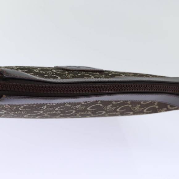 CELINE C Macadam Canvas Clutch Bag Brown Auth bs13749 - Picture 5 of 16